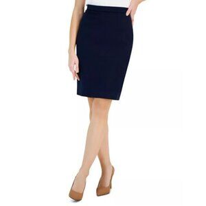 H&M Dark Navy Stretch Pencil Skirt